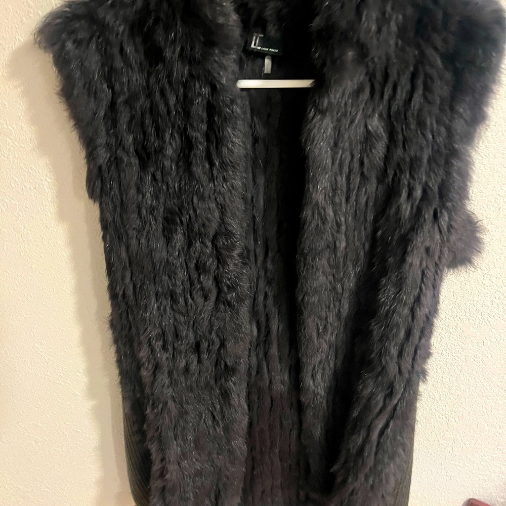 Rabbit fur vest